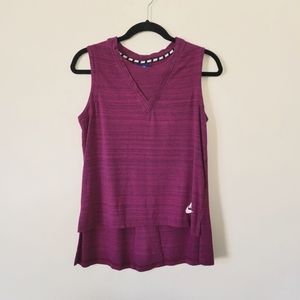 Nike Sportswear Purple/Plum Knit High-low Sleeveless Tank
